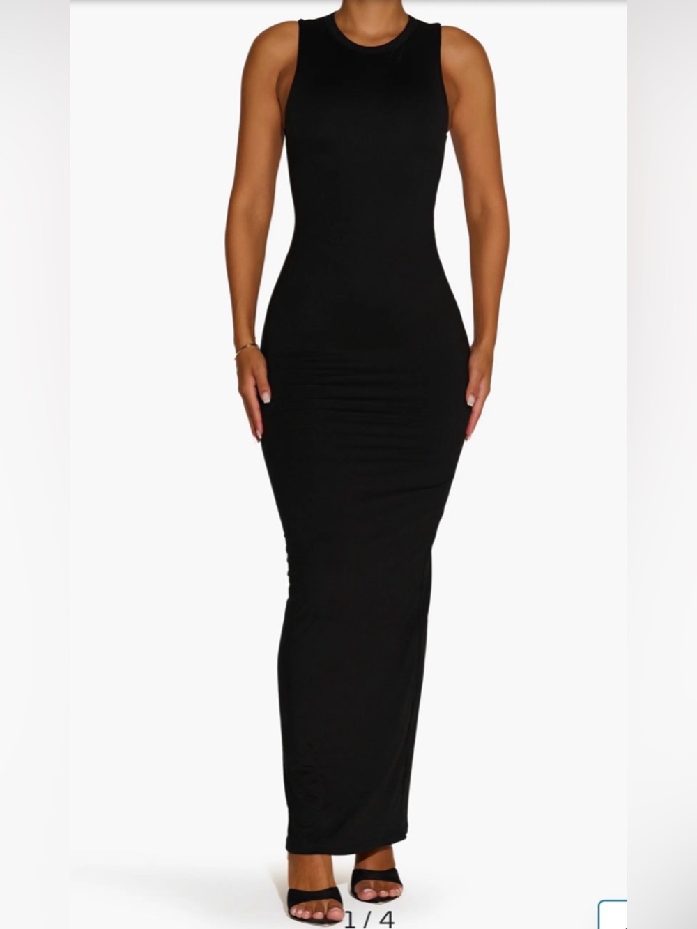 That’s so Fetch elegant Black Sleeveless Maxi Dress Bodycon fully lined size 10